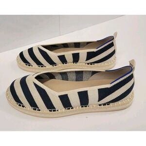 NEW Rothy's The Espadrille Sailor Stripes  Woven Shoes Women's Size 11 *NO LACES